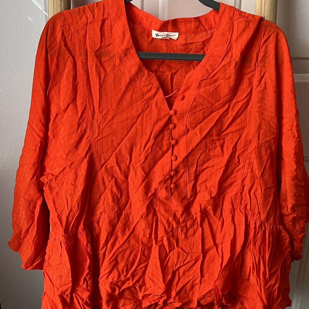 Red/Orange Grand & Greene Blouse